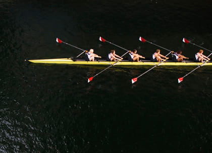 team of rowers
